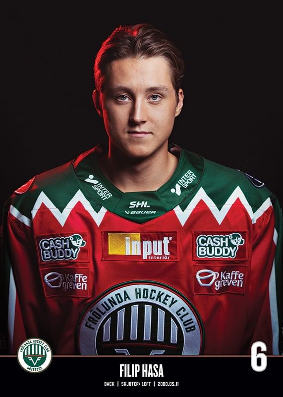 Filip Hasa #6 Frölunda HC 2023/2024-12