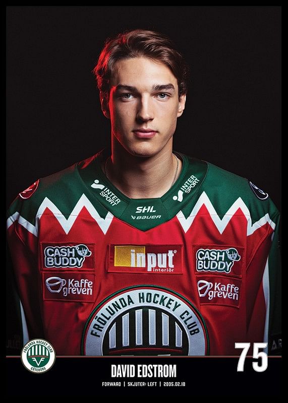 David Edstrom #75 Frölunda HC 2023/2024-12