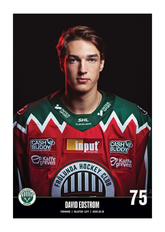 David Edstrom #75 Frölunda HC 2023/2024-12