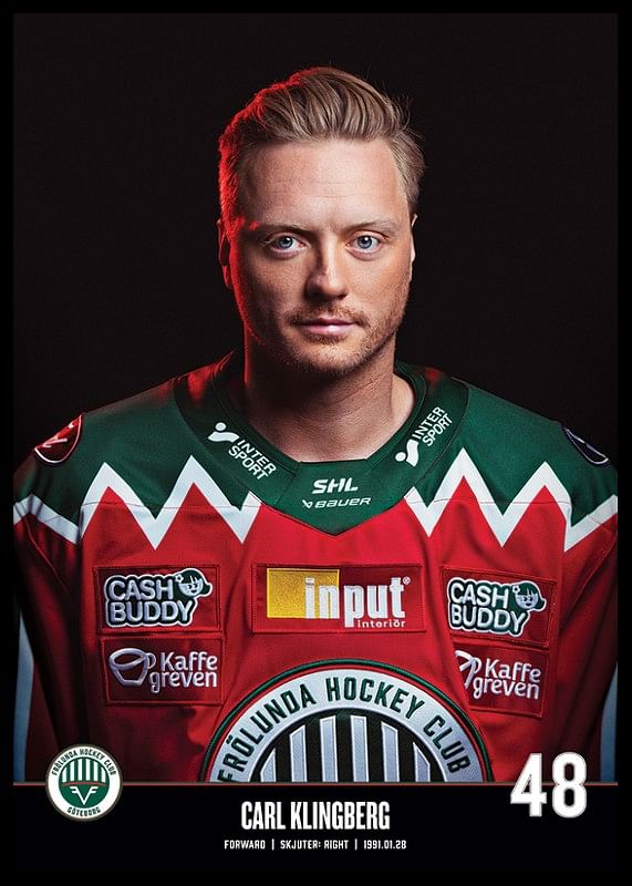 Carl Klingberg #48 Frölunda HC 2023/2024-12