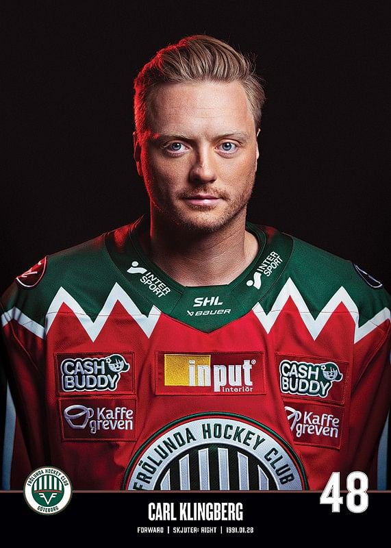 Carl Klingberg #48 Frölunda HC 2023/2024-12
