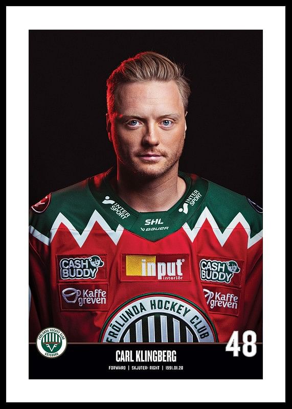 Carl Klingberg #48 Frölunda HC 2023/2024-12