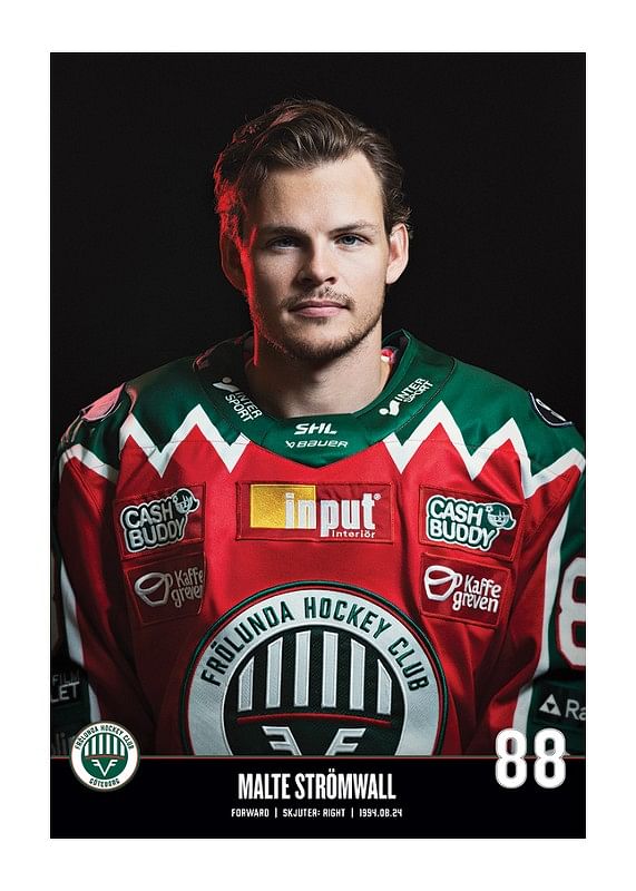 Poster Malte Strömwall #88 Frölunda HC 2023/2024