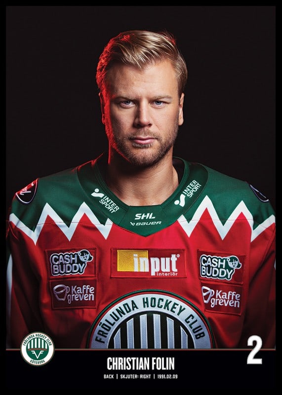 Christian Folin #2 Frölunda HC 2023/2024-12