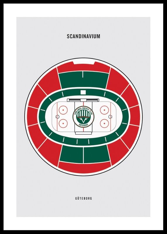 Poster Frölunda HC Scandinavium Skiss