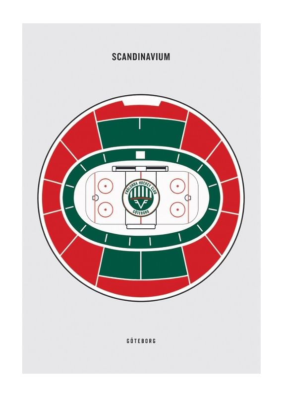 Poster Frölunda HC Scandinavium Skiss