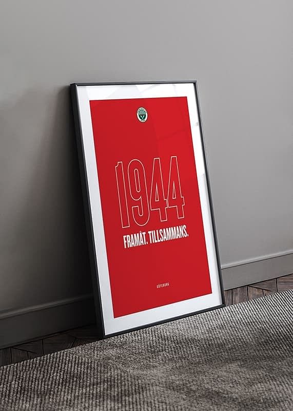 Poster Frölunda HC 1944 Framåt Tillsammans crossfade