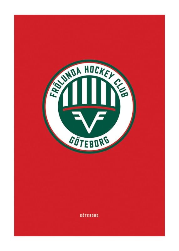 Poster Frölunda HC Logo Röd