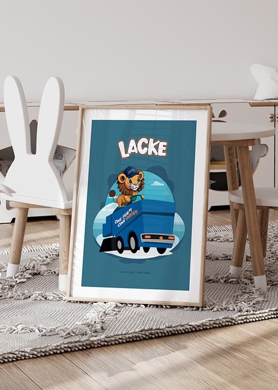 Poster Lacke Zamboni Kids Växjö Lakers crossfade