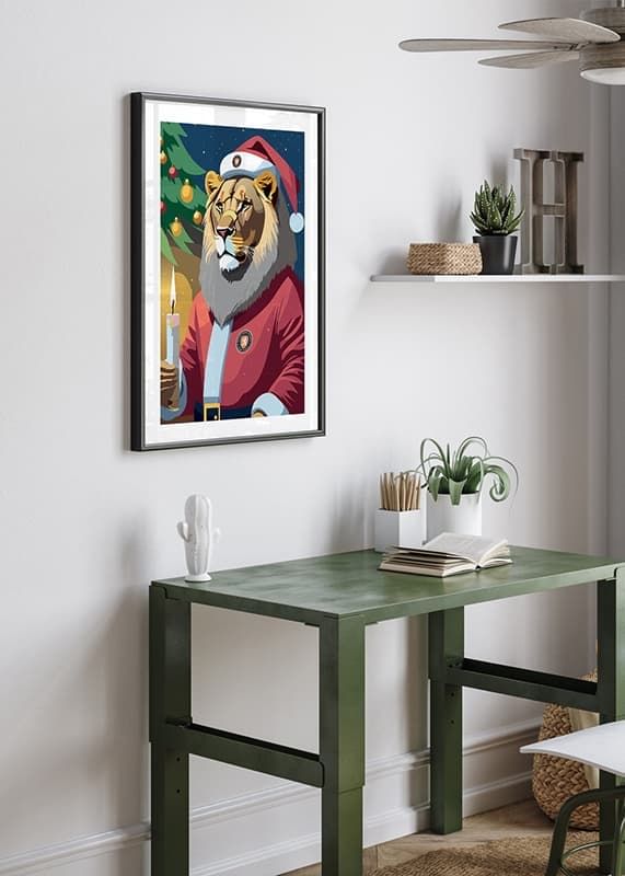 Poster Christmas Lion No1 Växjö Lakers crossfade