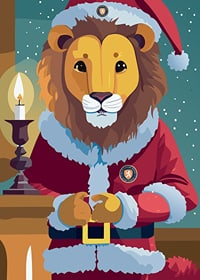 Christmas Lion No2 Växjö Lakers-3