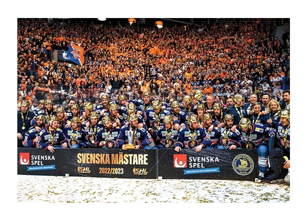 Poster Svenska Mästare 2022/2023 Horizontal Växjö Lakers