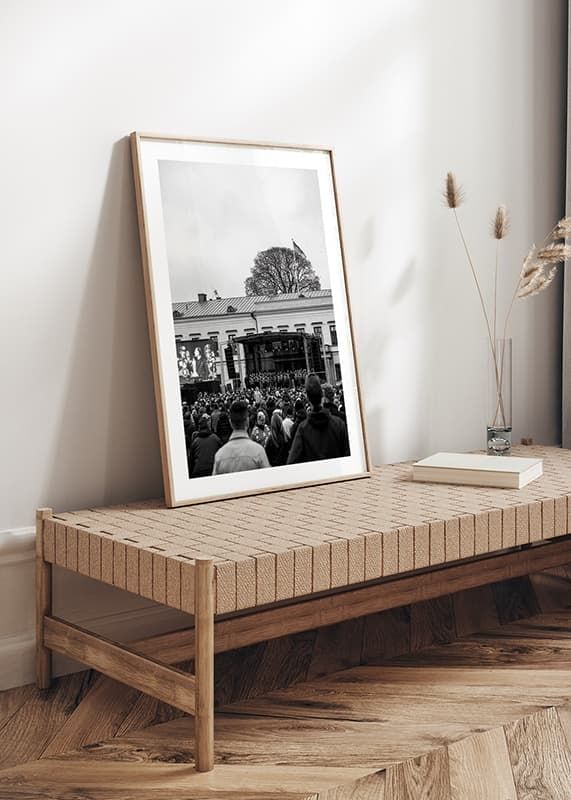 Poster Stortorget 2023 B&W Växjö Lakers crossfade