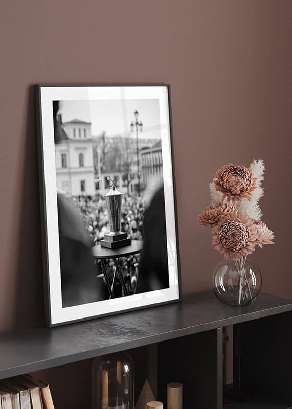 Poster Le Mat Stortorget B&W Växjö Lakers crossfade