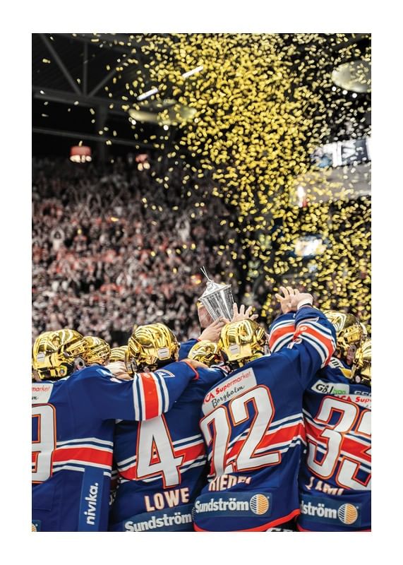 Poster Guldfirande Västra Stå No2 Växjö Lakers
