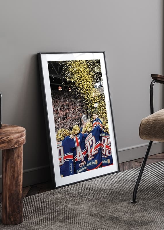Poster Guldfirande Västra Stå No2 Växjö Lakers crossfade