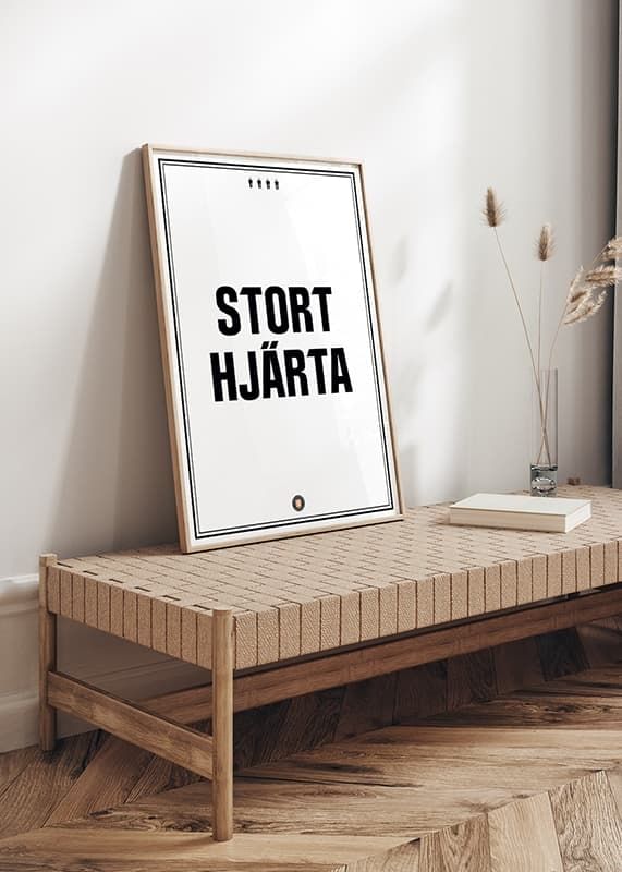 Poster Stort Hjärta Växjö Lakers crossfade