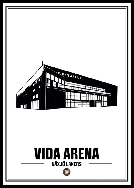 Poster Vida Arena Skiss Växjö Lakers