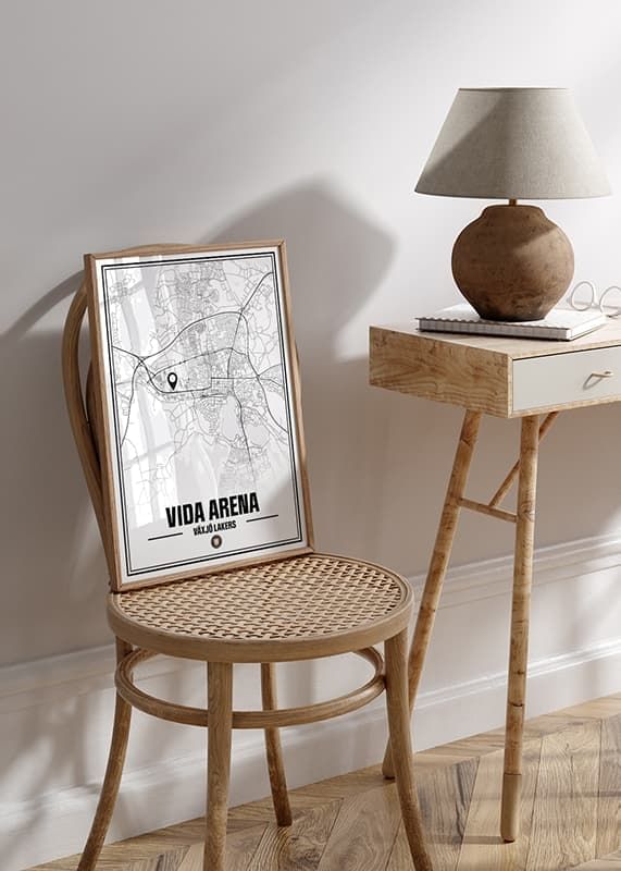 Poster Vida Arena Karta Växjö Lakers crossfade