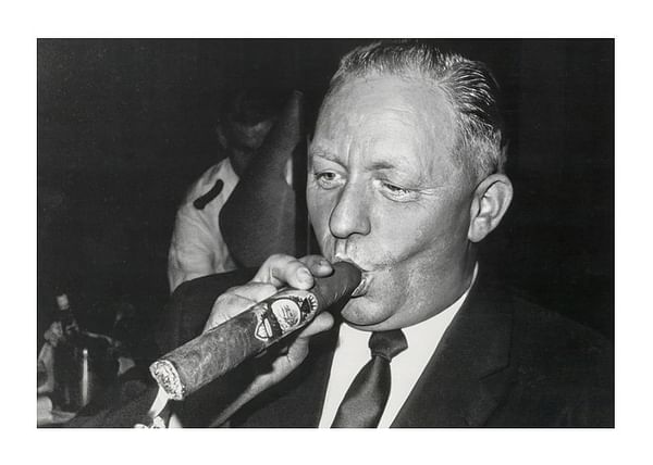 Poster Frölunda HC Bittan Med Segercigarr 1965