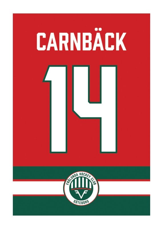 Poster Frölunda HC Legendar #14 Carnbäck