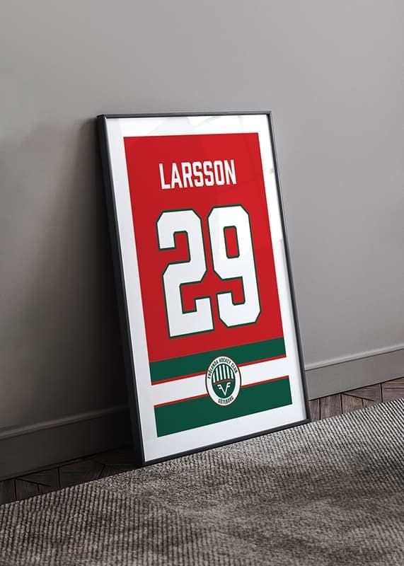 Poster Frölunda HC Legendar #29 Larsson crossfade