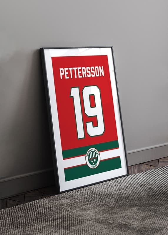 Poster Frölunda HC Legendar #19 Pettersson crossfade