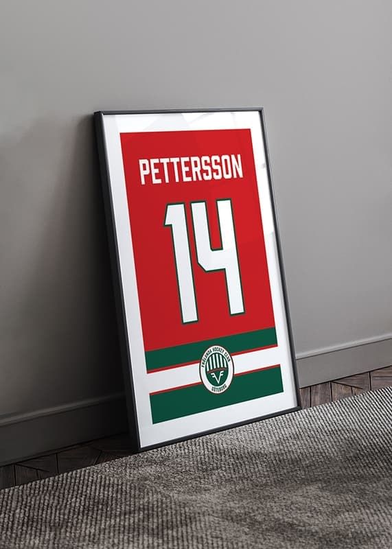 Poster Frölunda HC Legendar #14 Pettersson crossfade