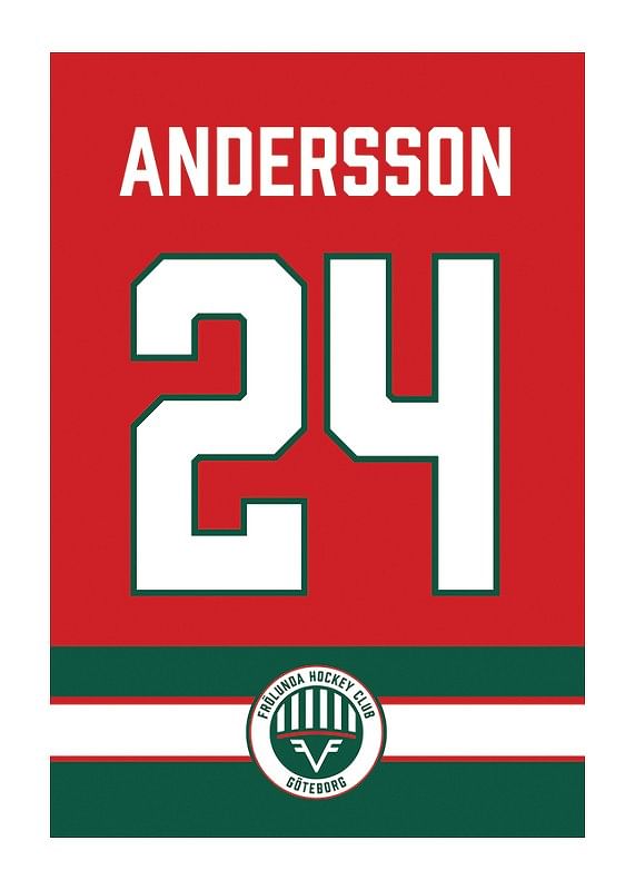 Poster Frölunda HC Legendar #24 Andersson