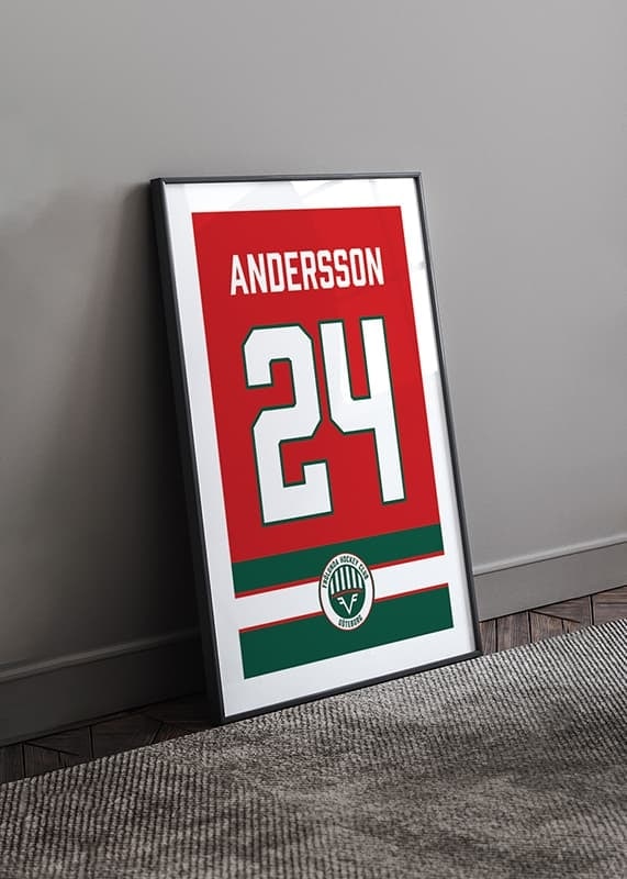 Poster Frölunda HC Legendar #24 Andersson crossfade