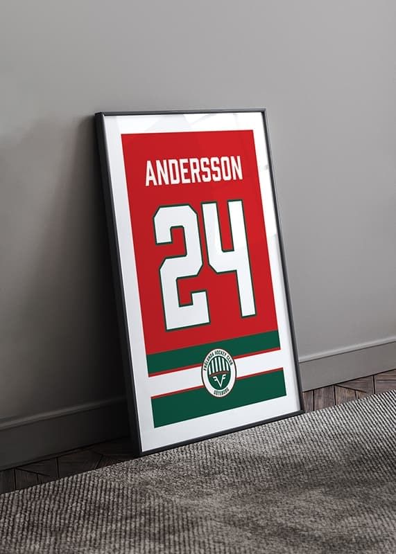 Poster Frölunda HC Legendar #24 Andersson crossfade