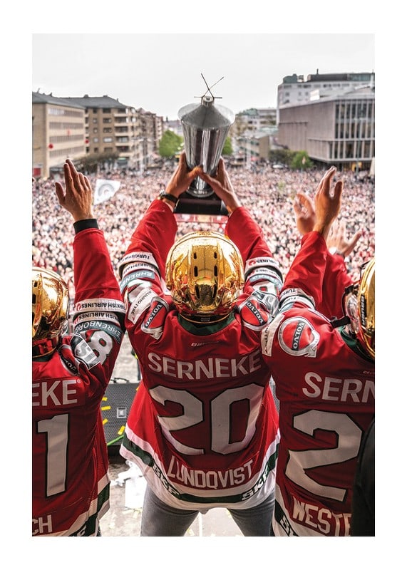 Poster Frölunda HC Sm-guld Götaplatsen 2019 No1