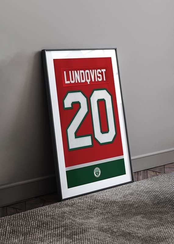 Poster Frölunda HC #20 Lundqvist crossfade