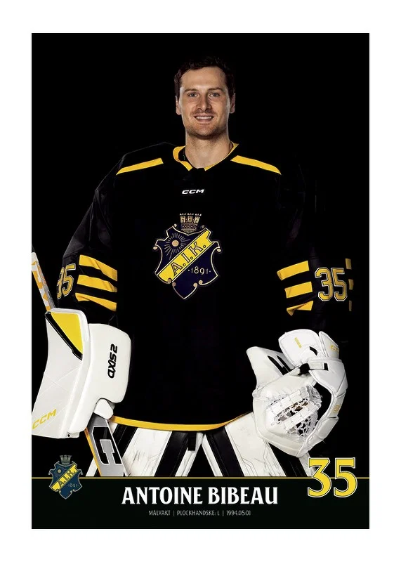 Poster Antoine Bibeau #35 AIK Hockey 2023/2024