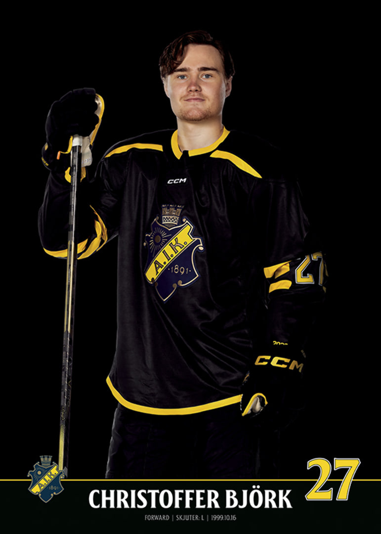 Christoffer Björk #27 AIK Hockey 2023/2024-12
