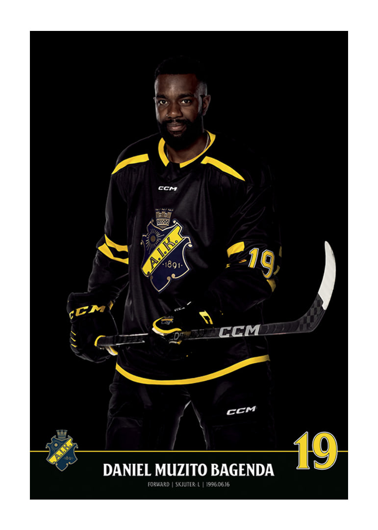 Daniel Muzito Bagenda #19 AIK Hockey 2023/2024-12