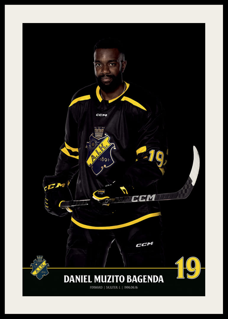 Daniel Muzito Bagenda #19 AIK Hockey 2023/2024-12