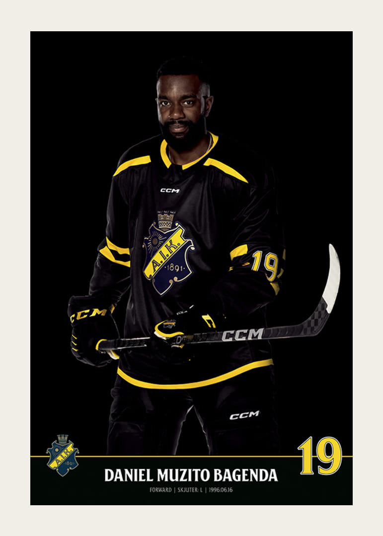 Daniel Muzito Bagenda #19 AIK Hockey 2023/2024-12