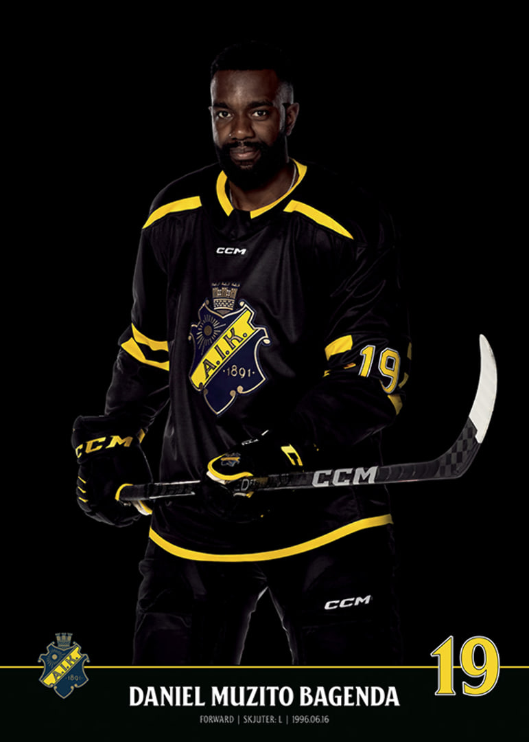 Daniel Muzito Bagenda #19 AIK Hockey 2023/2024-12