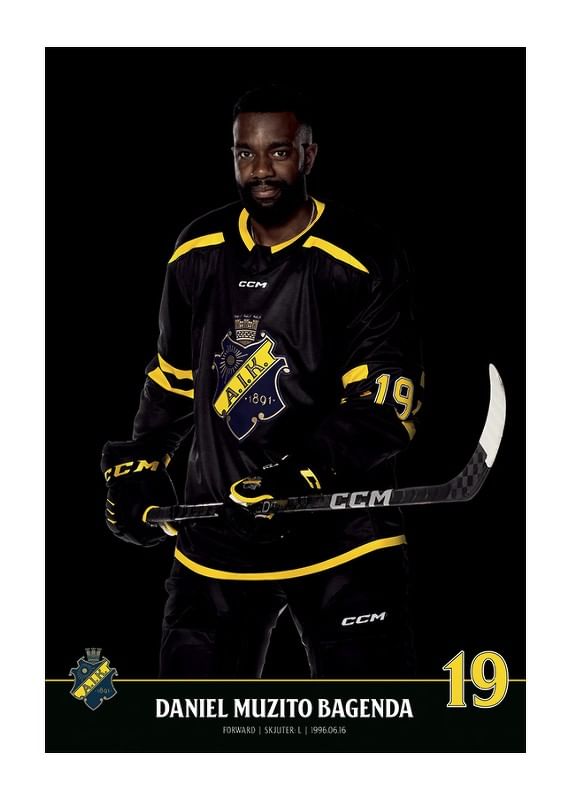 Poster Daniel Muzito Bagenda #19 AIK Hockey 2023/2024