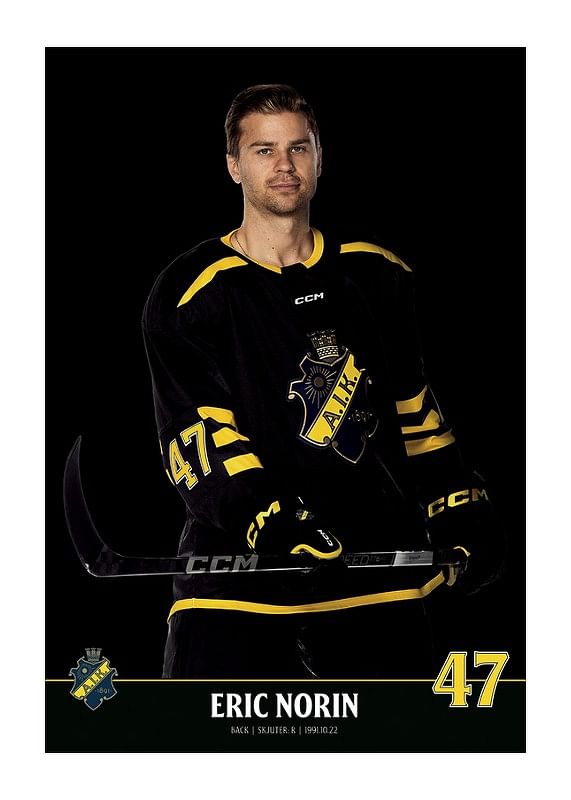 Poster Eric Norin #47 AIK Hockey 2023/2024