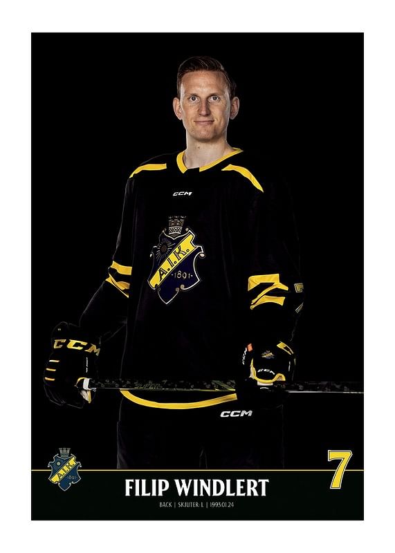 Poster Filip Windlert #7 AIK Hockey 2023/2024