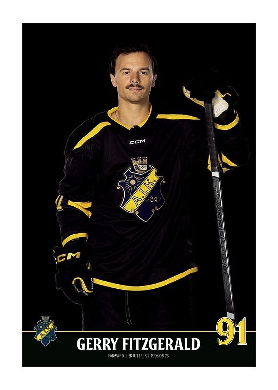 Poster Gerry Fitzgerald #91 AIK Hockey 2023/2024