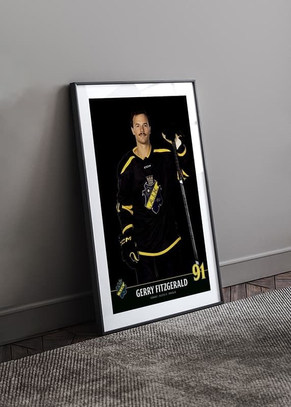 Poster Gerry Fitzgerald #91 AIK Hockey 2023/2024 crossfade