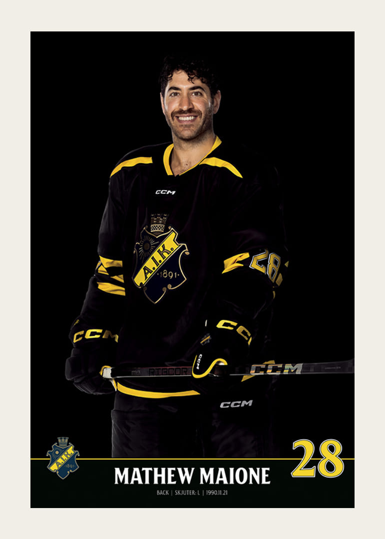 Mathew Maione #28 AIK Hockey 2023/2024-12