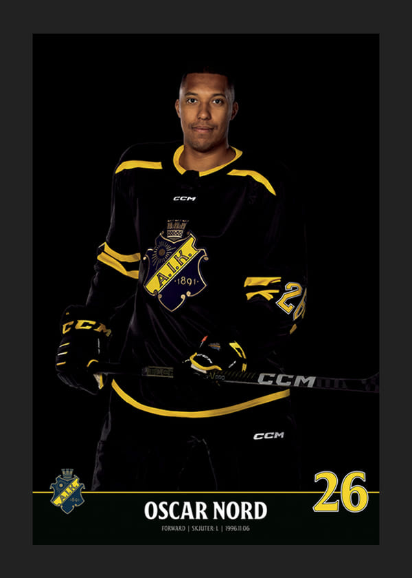 Poster Oscar Nord #26 AIK Hockey 2023/2024