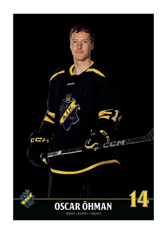 Poster Oscar Öhman #14 AIK Hockey 2023/2024