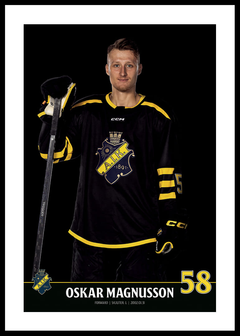 Oskar Magnusson #58 AIK Hockey 2023/2024-12