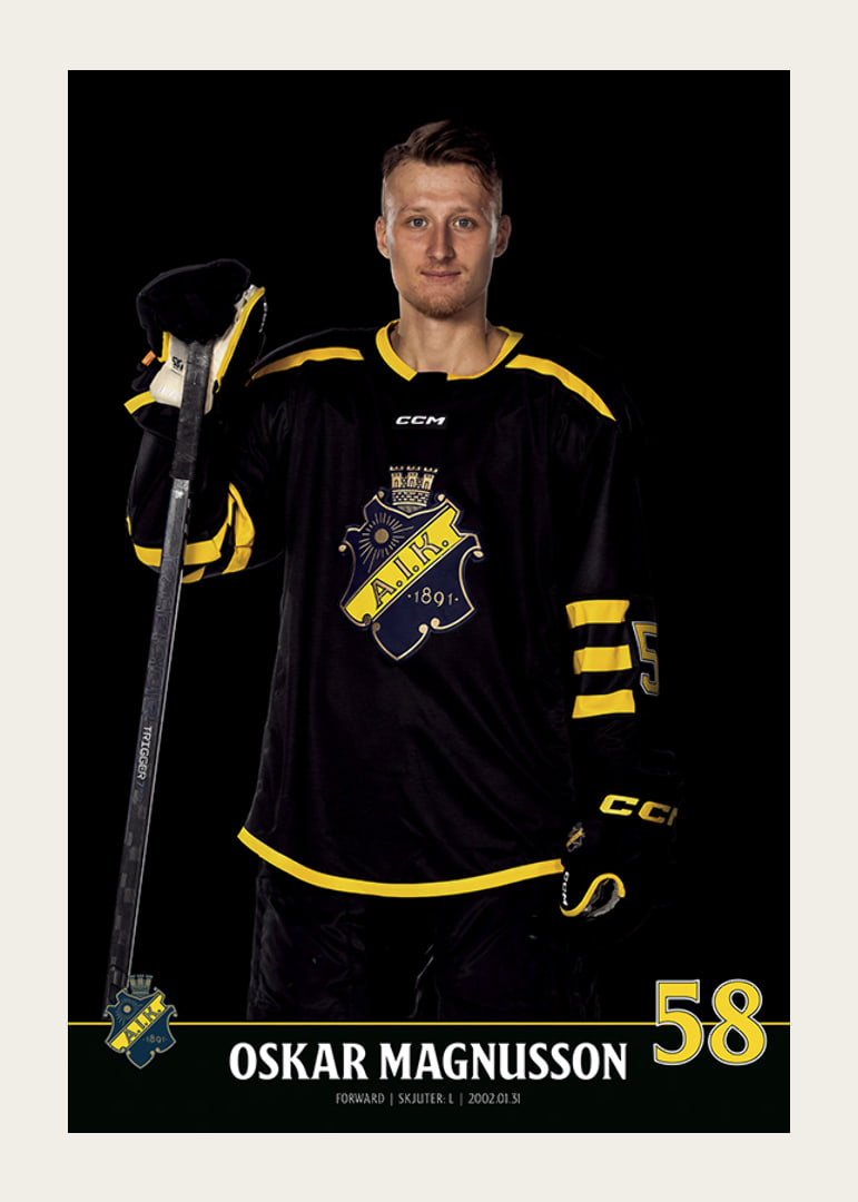 Oskar Magnusson #58 AIK Hockey 2023/2024-12
