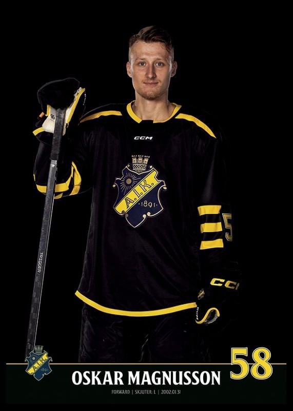 Oskar Magnusson #58 AIK Hockey 2023/2024-12
